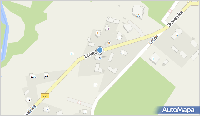 Rutka-Tartak, Suwalska, 5, mapa Rutka-Tartak