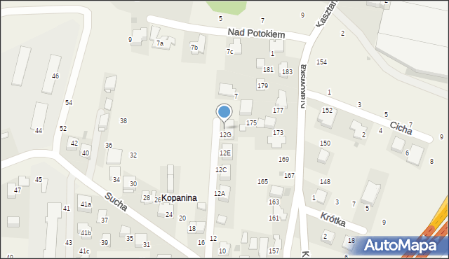 Rząska, Sucha, 12H, mapa Rząska