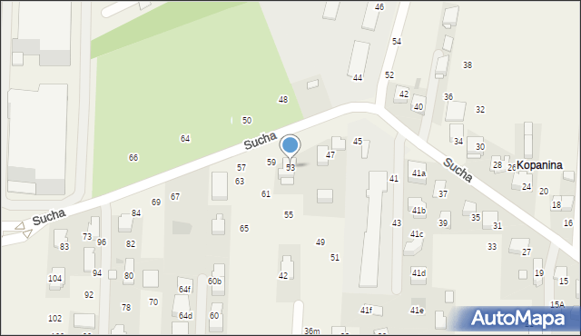 Rząska, Sucha, 53, mapa Rząska