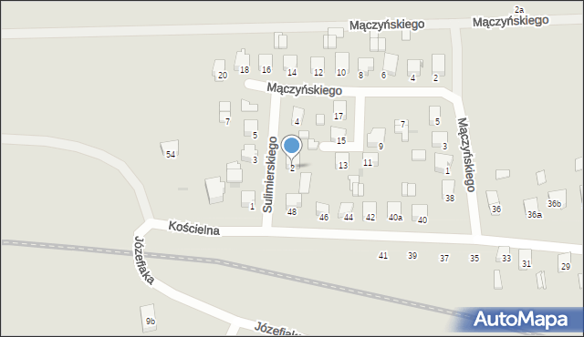 Sieradz, Sulimierskiego Filipa, 2, mapa Sieradz