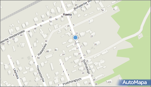 Skierniewice, Sulińskiego Romualda, ppłk. pil., 10, mapa Skierniewic