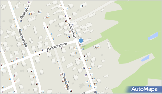 Skierniewice, Sulińskiego Romualda, ppłk. pil., 37, mapa Skierniewic