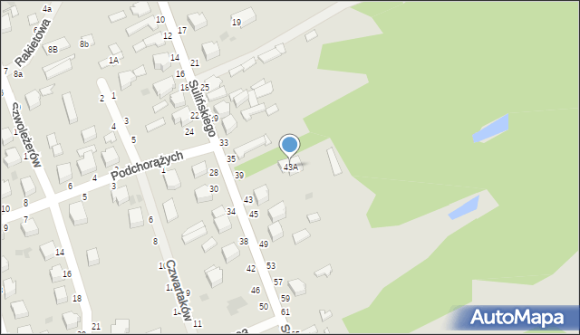 Skierniewice, Sulińskiego Romualda, ppłk. pil., 43A, mapa Skierniewic