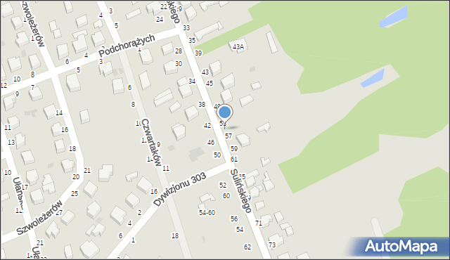 Skierniewice, Sulińskiego Romualda, ppłk. pil., 55, mapa Skierniewic