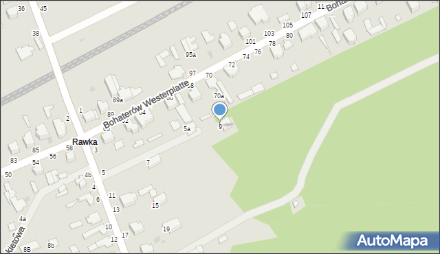 Skierniewice, Sulińskiego Romualda, ppłk. pil., 9, mapa Skierniewic