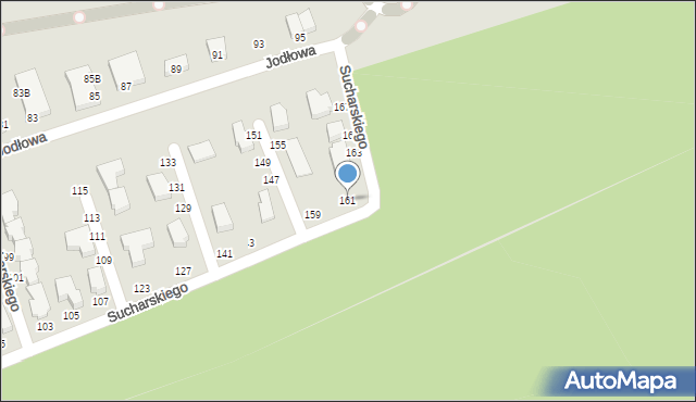 Słupsk, Sucharskiego Henryka, mjr., 161, mapa Słupska