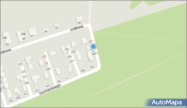 Słupsk, Sucharskiego Henryka, mjr., 163, mapa Słupska