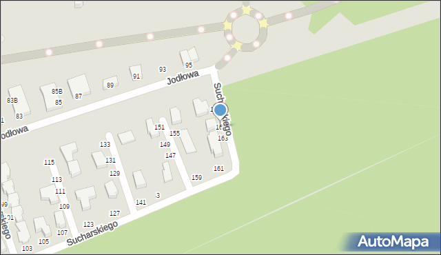 Słupsk, Sucharskiego Henryka, mjr., 165, mapa Słupska