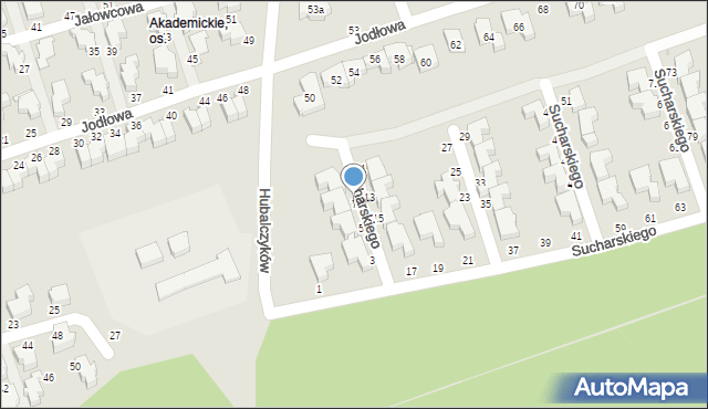 Słupsk, Sucharskiego Henryka, mjr., 7, mapa Słupska