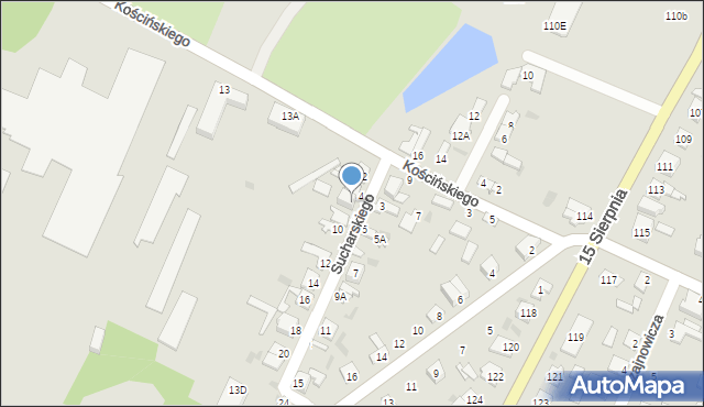 Sochaczew, Sucharskiego Henryka, mjr., 6, mapa Sochaczew