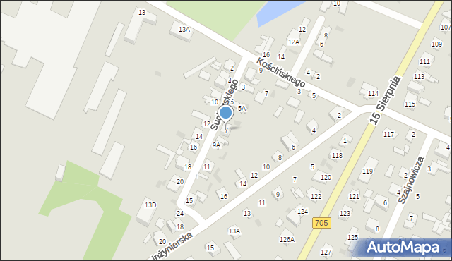 Sochaczew, Sucharskiego Henryka, mjr., 7, mapa Sochaczew