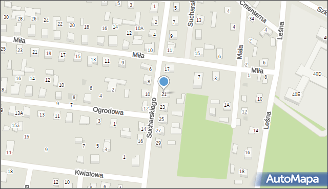 Sochocin, Sucharskiego Henryka, mjr., 21, mapa Sochocin