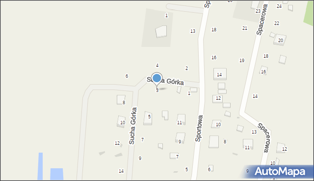 Sominy, Sucha Górka, 3, mapa Sominy
