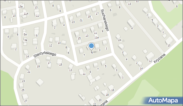 Starogard Gdański, Sucharskiego Henryka, mjr., 5, mapa Starogard Gdański