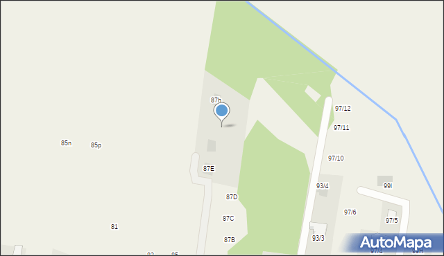 Studzianki, Supraślska, 87g, mapa Studzianki