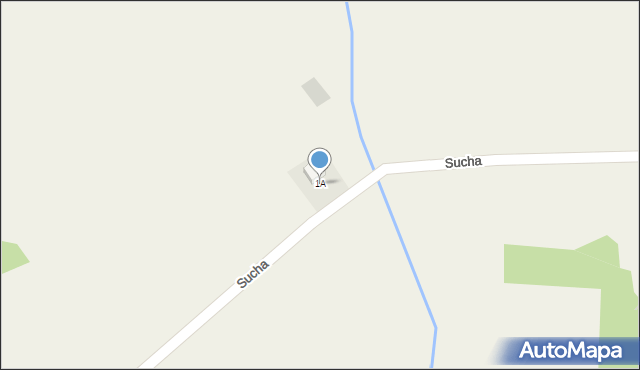 Sucha, Sucha, 1A, mapa Sucha