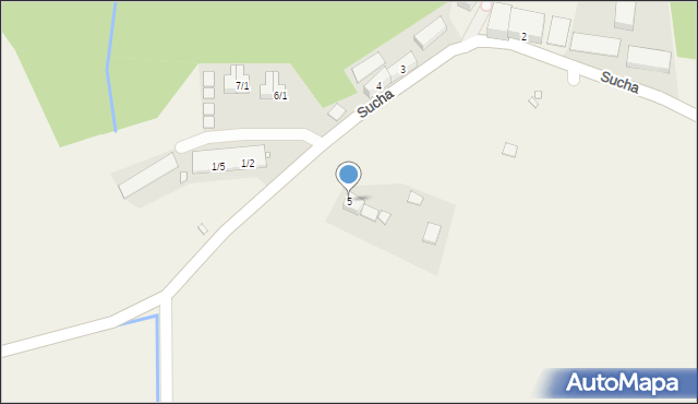 Sucha, Sucha, 5, mapa Sucha