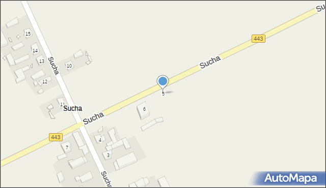 Sucha, Sucha, 5, mapa Sucha