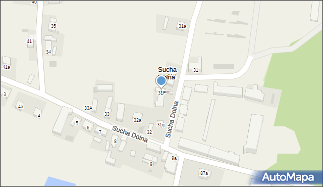 Sucha Dolna, Sucha Dolna, 31F, mapa Sucha Dolna