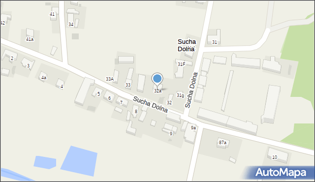 Sucha Dolna, Sucha Dolna, 32a, mapa Sucha Dolna