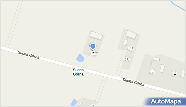 Sucha Górna, Sucha Górna, 17, mapa Sucha Górna