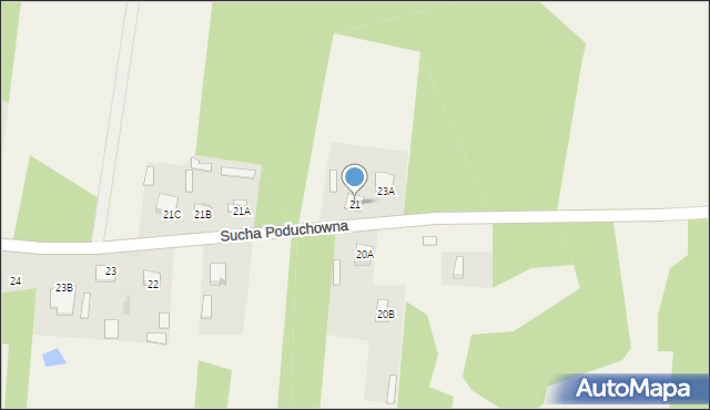 Sucha Poduchowna, Sucha Poduchowna, 21, mapa Sucha Poduchowna