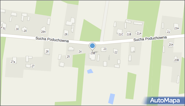 Sucha Poduchowna, Sucha Poduchowna, 23B, mapa Sucha Poduchowna