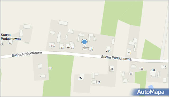 Sucha Poduchowna, Sucha Poduchowna, 30, mapa Sucha Poduchowna