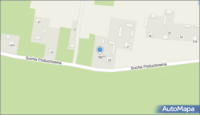 Sucha Poduchowna, Sucha Poduchowna, 38a, mapa Sucha Poduchowna