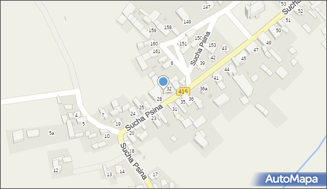 Sucha Psina, Sucha Psina, 30, mapa Sucha Psina
