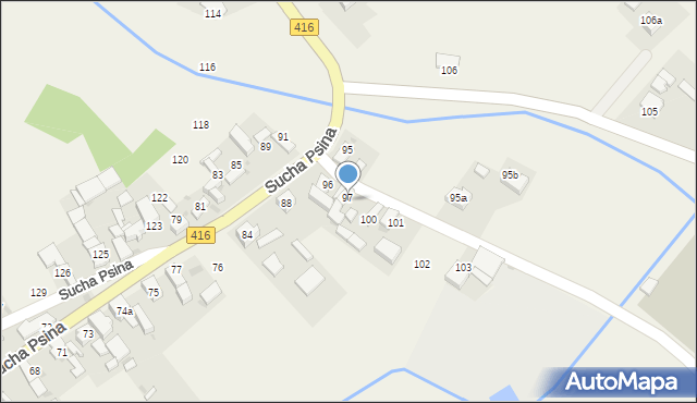 Sucha Psina, Sucha Psina, 98, mapa Sucha Psina