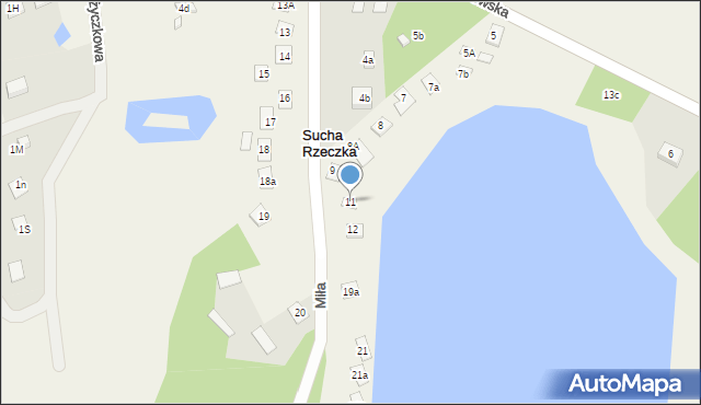 Sucha Rzeczka, Sucha Rzeczka, 11, mapa Sucha Rzeczka