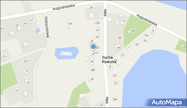 Sucha Rzeczka, Sucha Rzeczka, 17, mapa Sucha Rzeczka