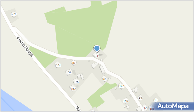 Sucha Struga, Sucha Struga, 11, mapa Sucha Struga