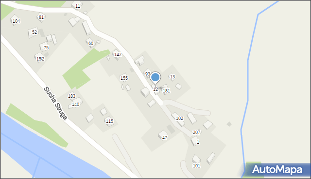 Sucha Struga, Sucha Struga, 12, mapa Sucha Struga