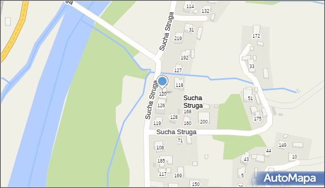 Sucha Struga, Sucha Struga, 120, mapa Sucha Struga