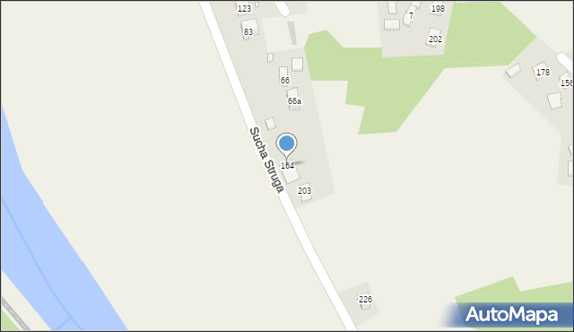 Sucha Struga, Sucha Struga, 164, mapa Sucha Struga