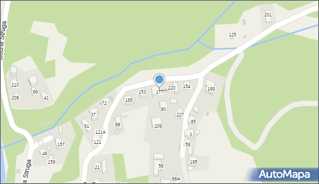 Sucha Struga, Sucha Struga, 177, mapa Sucha Struga
