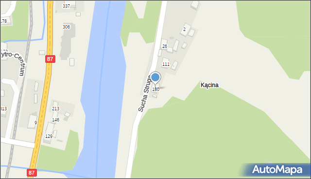 Sucha Struga, Sucha Struga, 180, mapa Sucha Struga