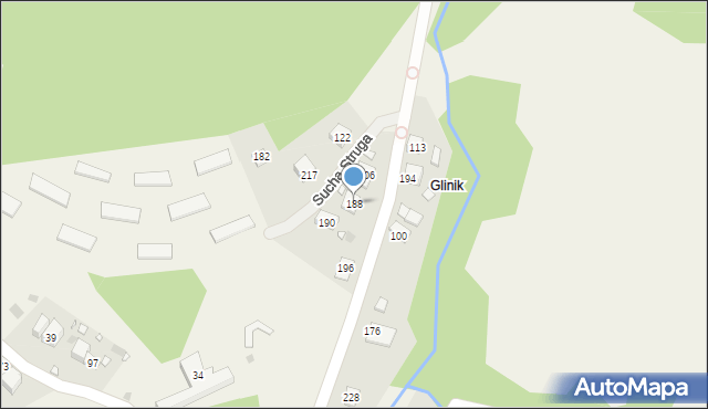 Sucha Struga, Sucha Struga, 188, mapa Sucha Struga