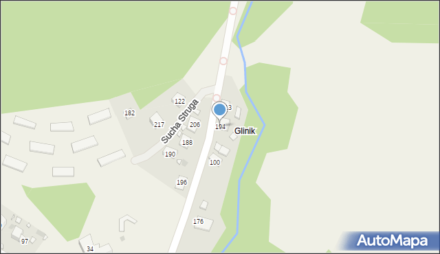 Sucha Struga, Sucha Struga, 194, mapa Sucha Struga