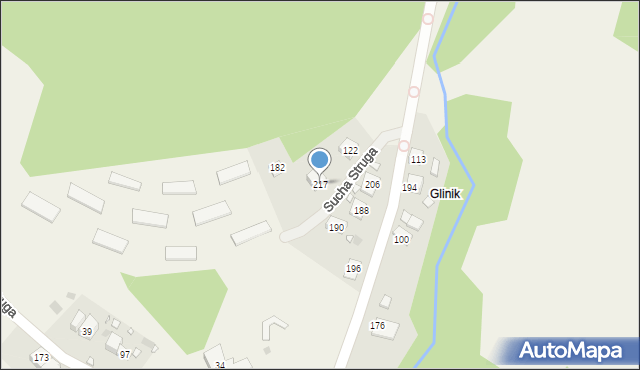 Sucha Struga, Sucha Struga, 217, mapa Sucha Struga