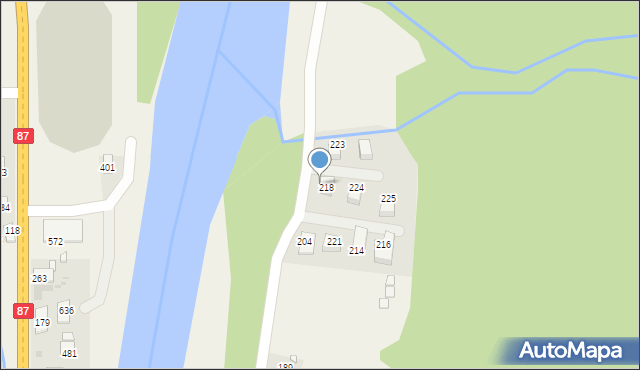 Sucha Struga, Sucha Struga, 222, mapa Sucha Struga