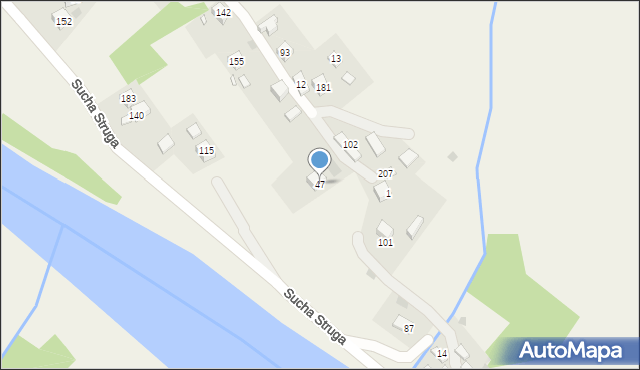 Sucha Struga, Sucha Struga, 47, mapa Sucha Struga