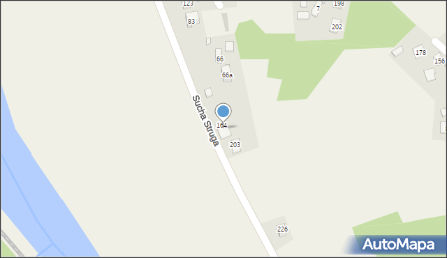 Sucha Struga, Sucha Struga, 66b, mapa Sucha Struga