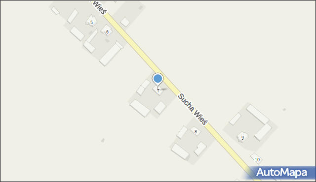 Sucha Wieś, Sucha Wieś, 7, mapa Sucha Wieś