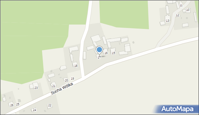 Sucha Wólka, Sucha Wólka, 17, mapa Sucha Wólka