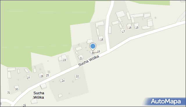 Sucha Wólka, Sucha Wólka, 20, mapa Sucha Wólka