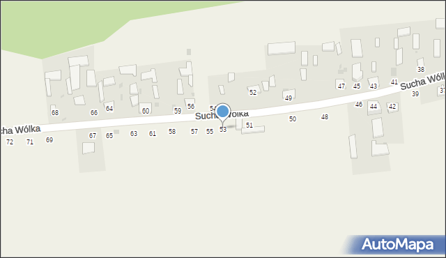 Sucha Wólka, Sucha Wólka, 53, mapa Sucha Wólka