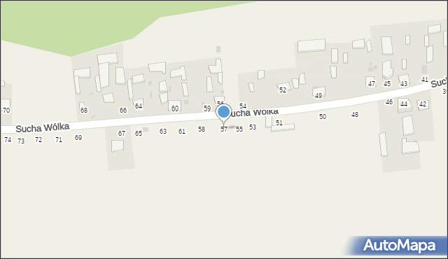 Sucha Wólka, Sucha Wólka, 57, mapa Sucha Wólka